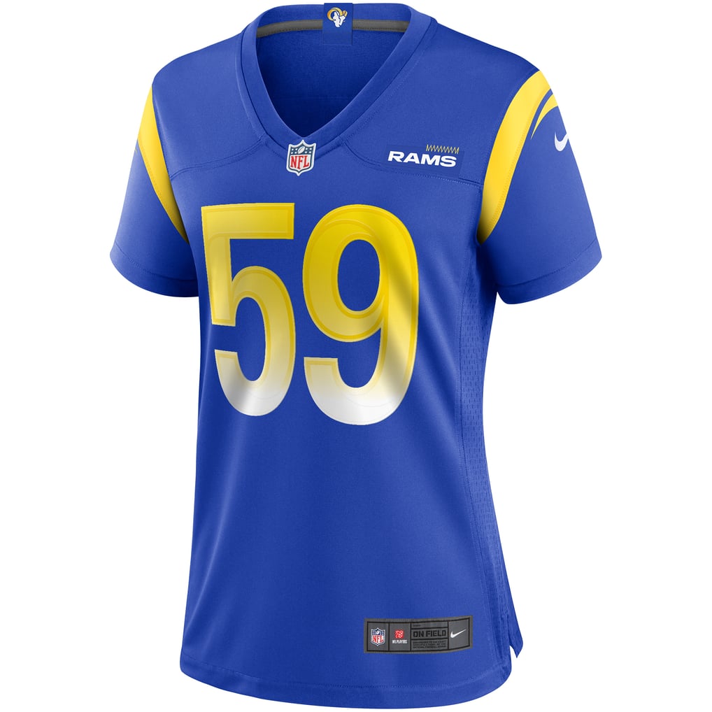 Women's Los Angeles Rams London Fletcher Nike Royal Game Retired Player Jersey - Image 3