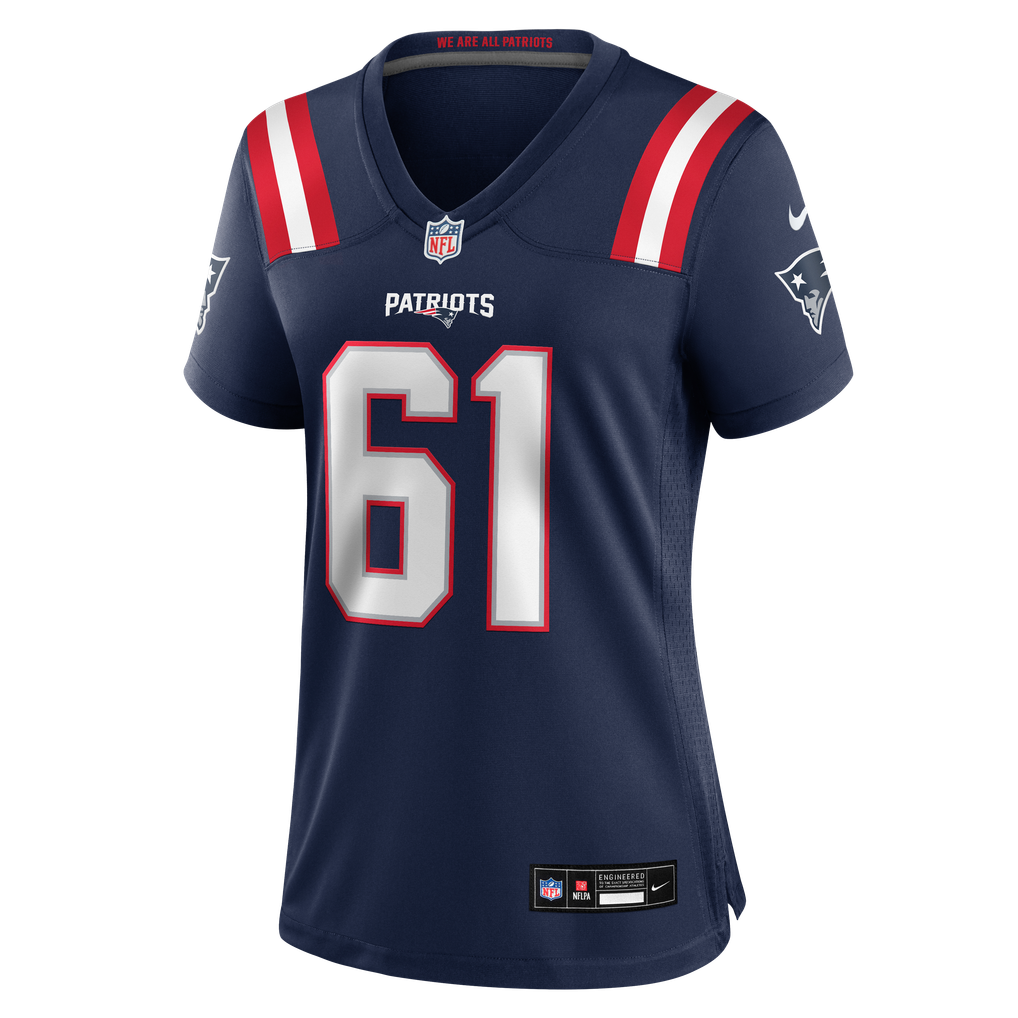Women's New England Patriots Lorenz Metz Nike Navy Team Game Jersey - Image 7