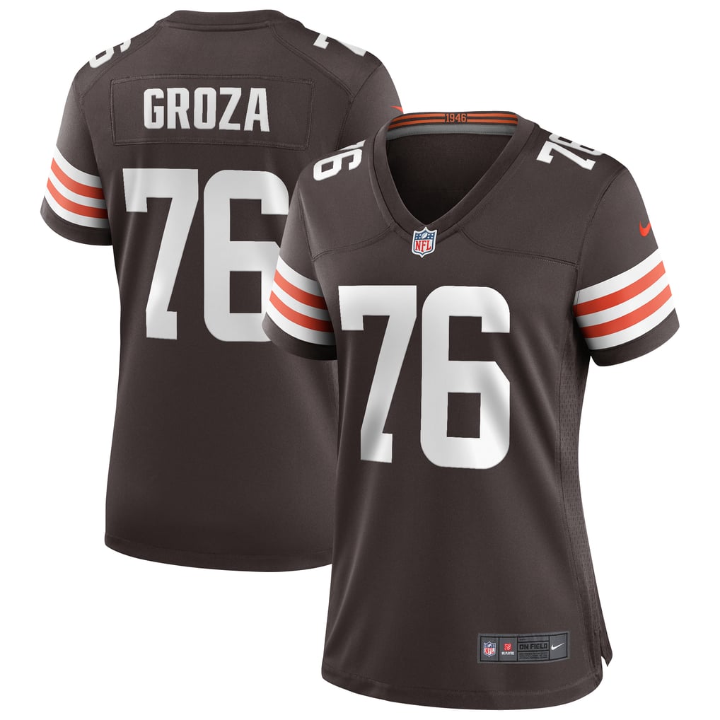 Women's Cleveland Browns Lou Groza Nike Brown Game Retired Player Jersey - Image 1