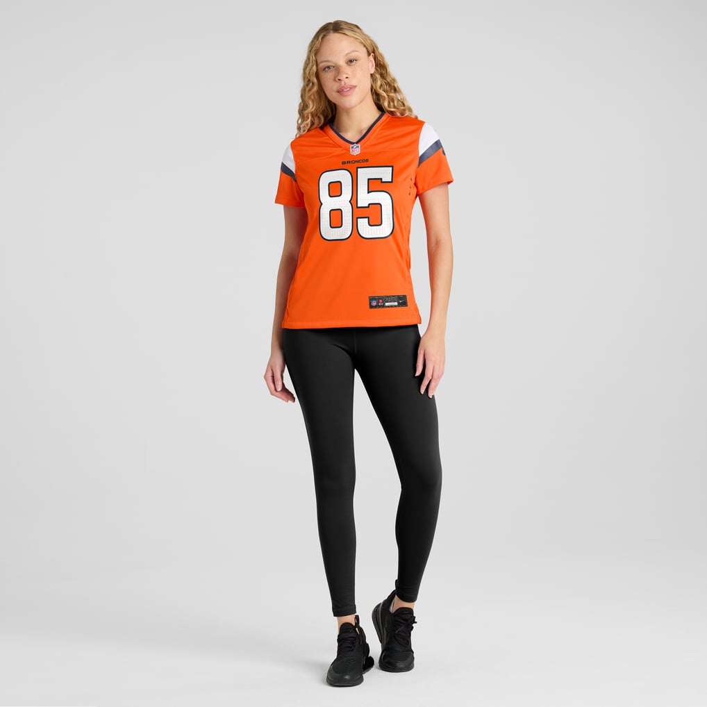 Women's Denver Broncos Lucas Krull Nike  Orange Team Game Jersey - Image 5