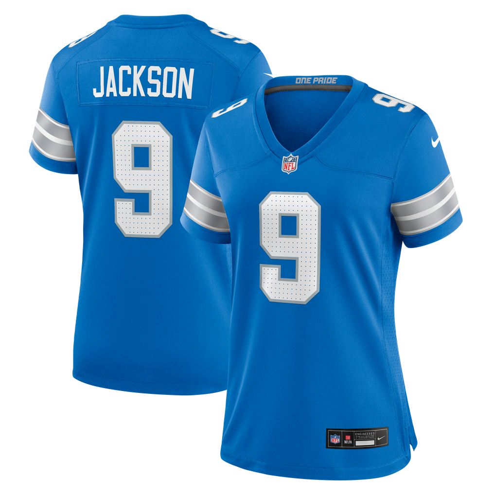 Women's Detroit Lions Lucky Jackson Nike Blue Team Game Jersey - Image 2