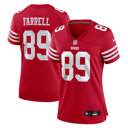 Women's San Francisco 49ers Luke Farrell Nike  Scarlet Team Game Jersey - Image 1