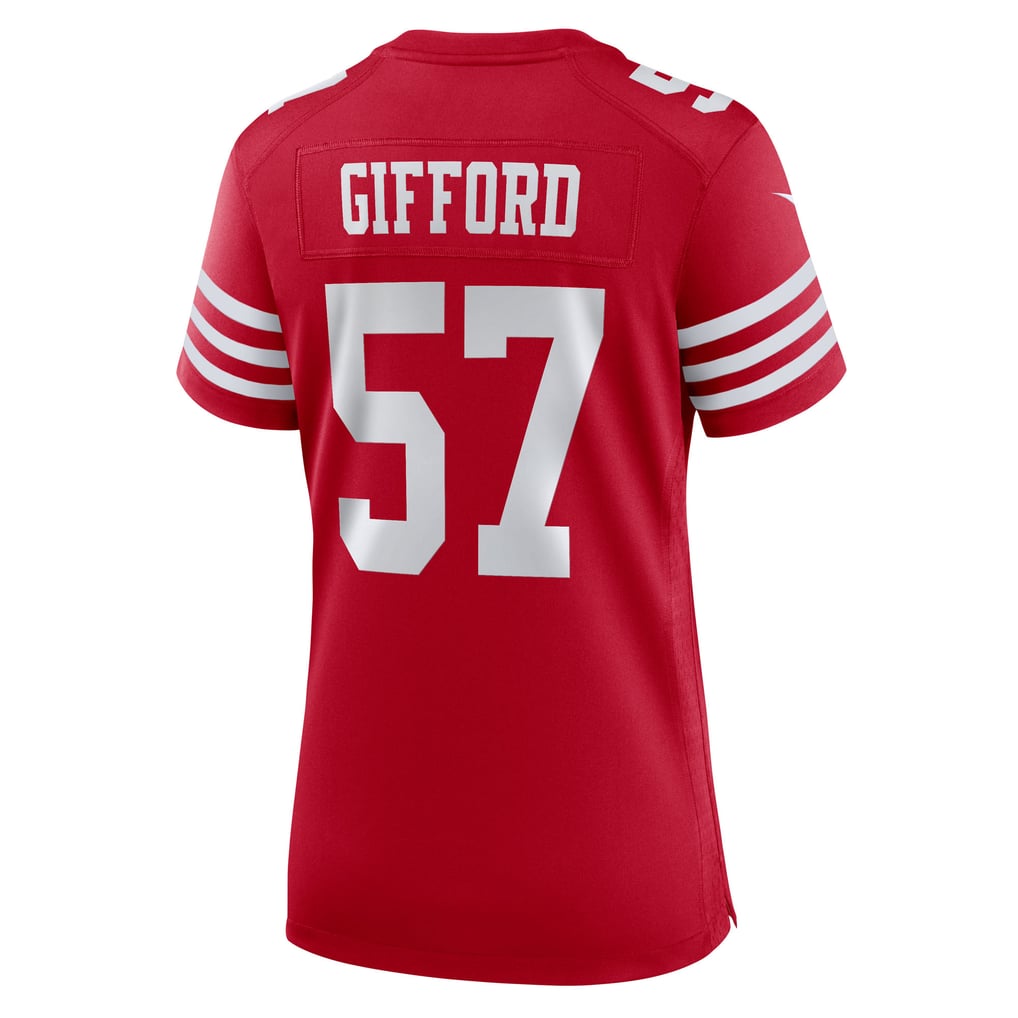 Women's San Francisco 49ers Luke Gifford Nike  Scarlet Team Game Jersey - Image 4