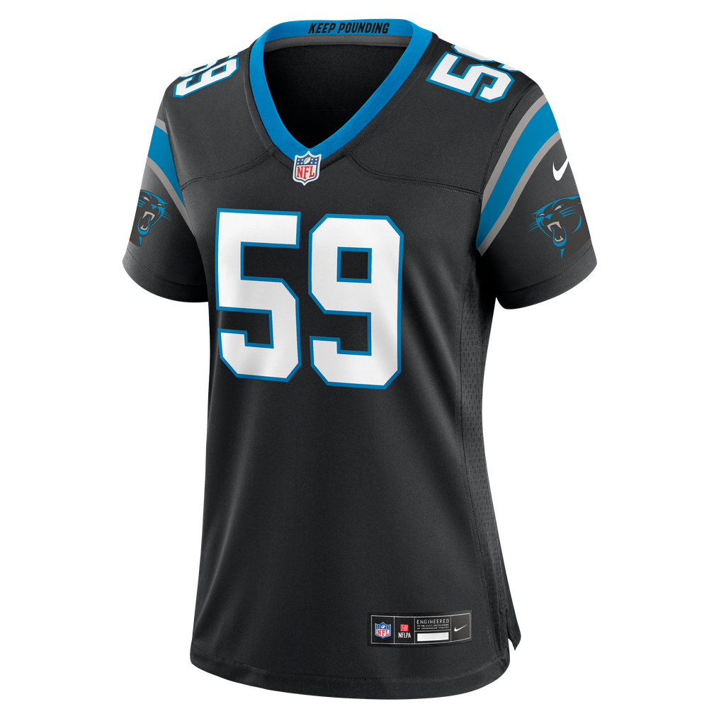Women's Carolina Panthers Luke Kuechly Nike Black Team Game Jersey - Image 3
