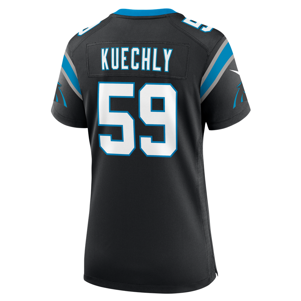 Women's Carolina Panthers Luke Kuechly Nike Black Team Game Jersey - Image 4