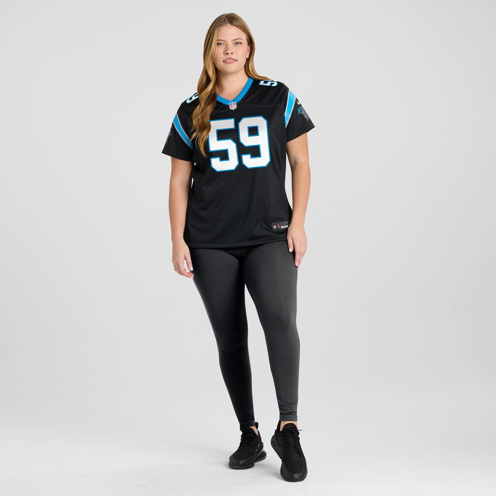 Women's Carolina Panthers Luke Kuechly Nike Black Team Game Jersey - Image 7