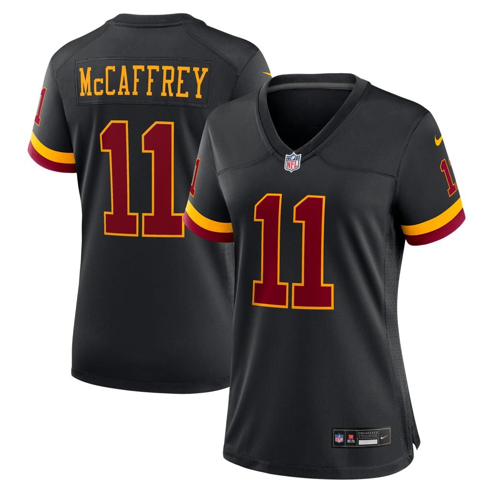Women's Washington Commanders Luke McCaffrey Nike Black Hail Raiser Alternate Game Jersey - Image 1