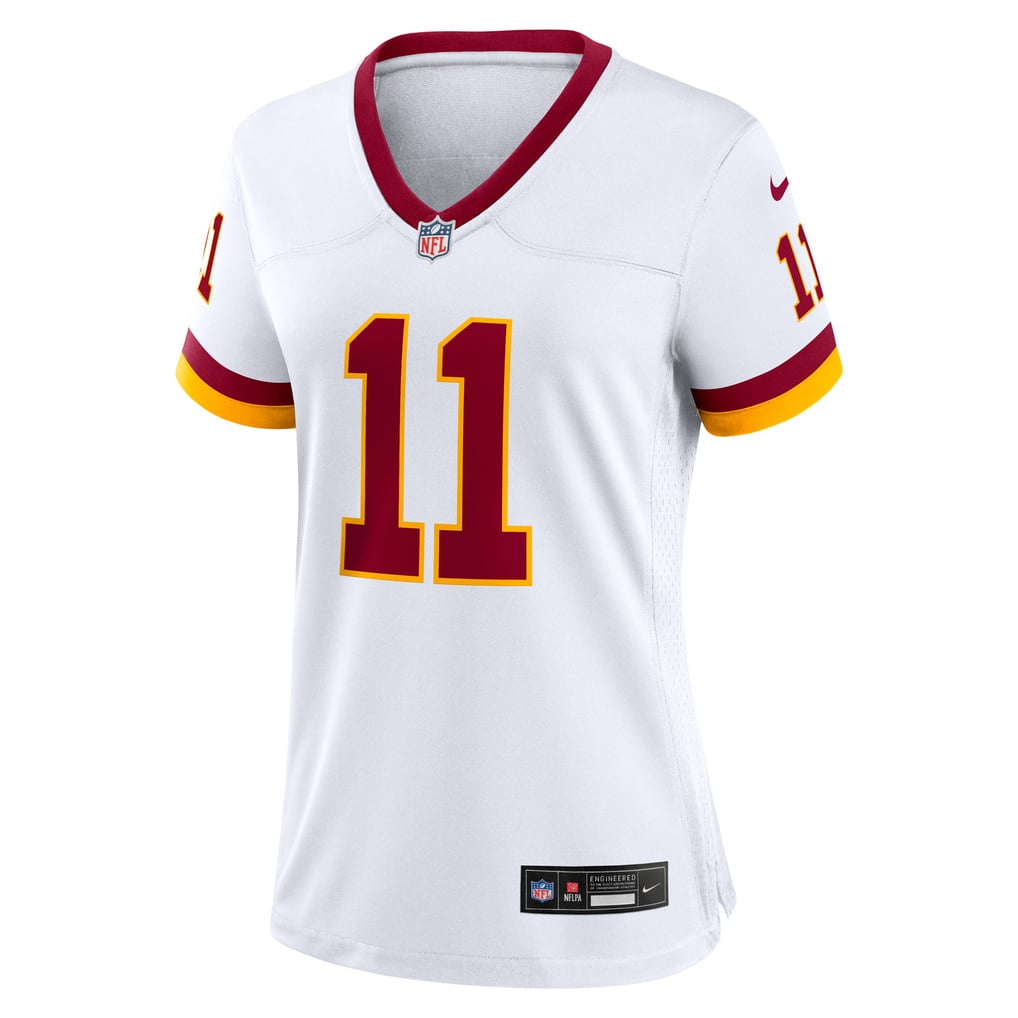 Women's Washington Commanders Luke McCaffrey Nike White Game Super Bowl Era Jersey - Image 3