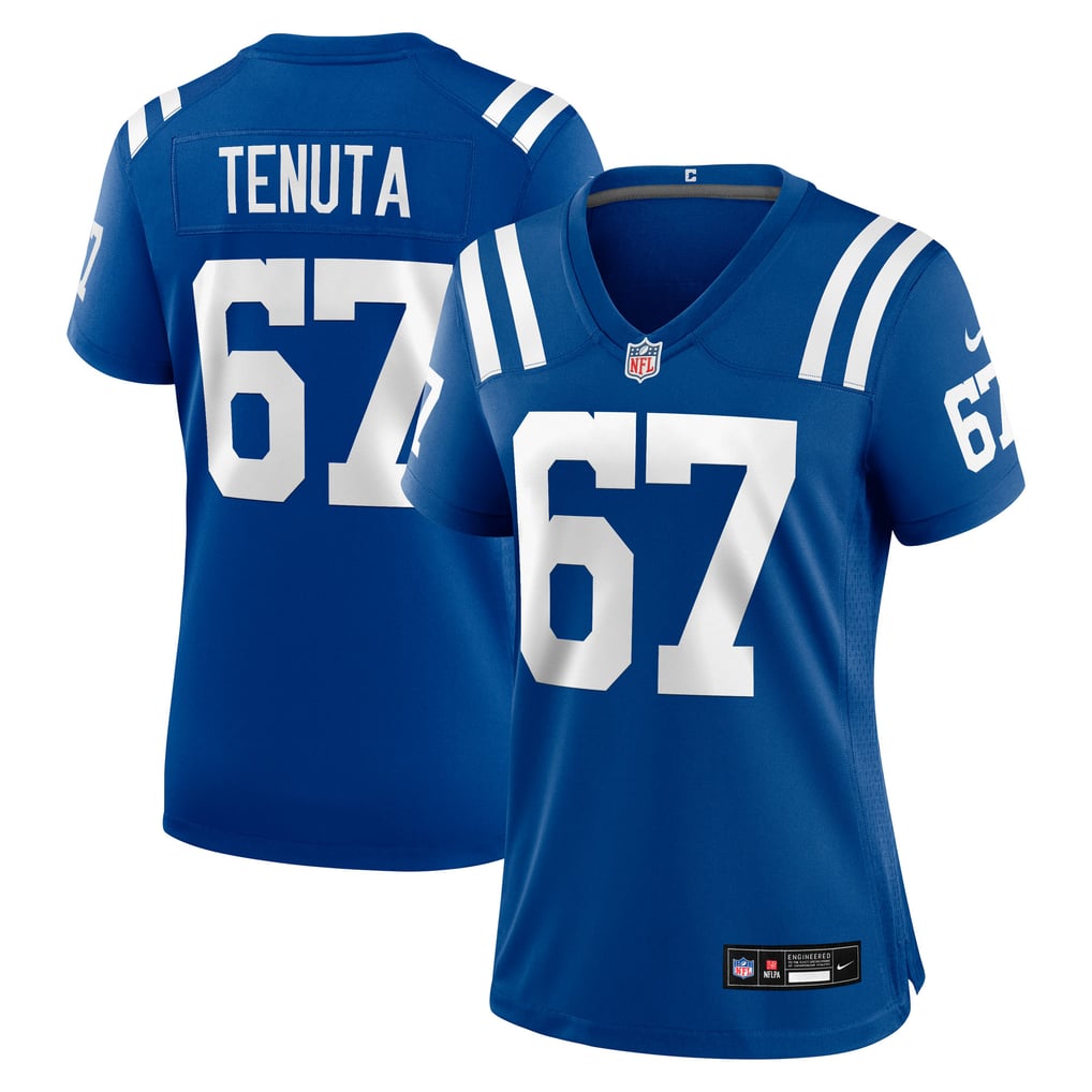 Women's Indianapolis Colts Luke Tenuta Nike  Royal Team Game Jersey - Image 1