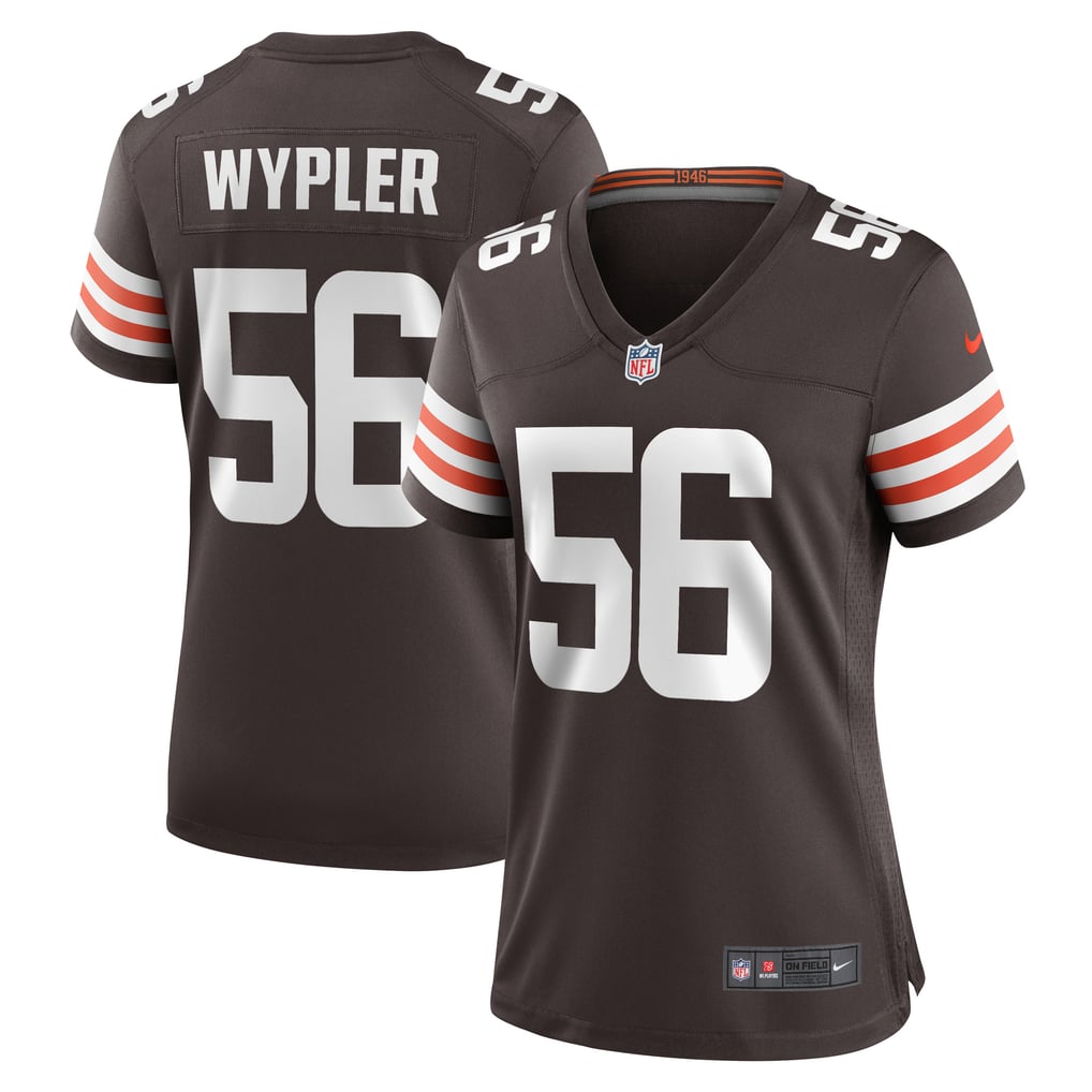 Women's Cleveland Browns Luke Wypler Nike Brown Team Game Jersey - Image 1
