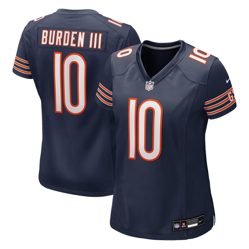 Women's Chicago Bears Luther Burden III Nike Navy Team Game Jersey - Image 2