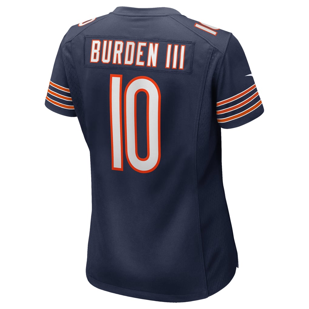 Women's Chicago Bears Luther Burden III Nike Navy Team Game Jersey - Image 4