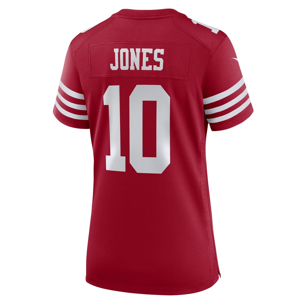 Women's San Francisco 49ers Mac Jones Nike  Scarlet Team Game Jersey - Image 4