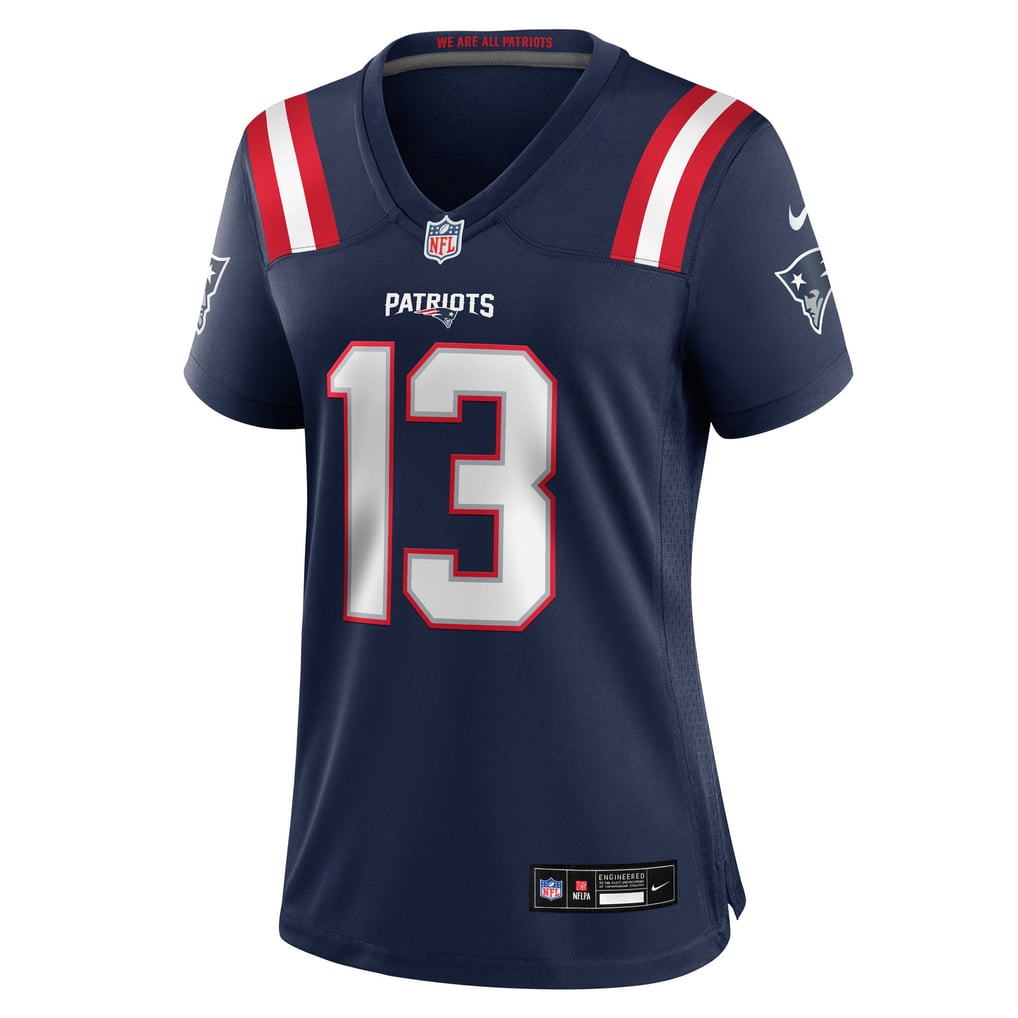 Women's New England Patriots Mack Hollins Nike  Navy Team Game Jersey - Image 3