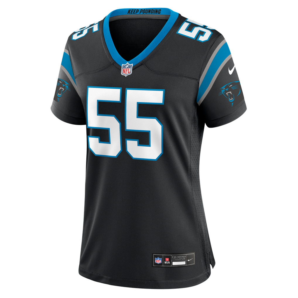 Women's Carolina Panthers Maema Njongmeta Nike Black Team Game Jersey - Image 3