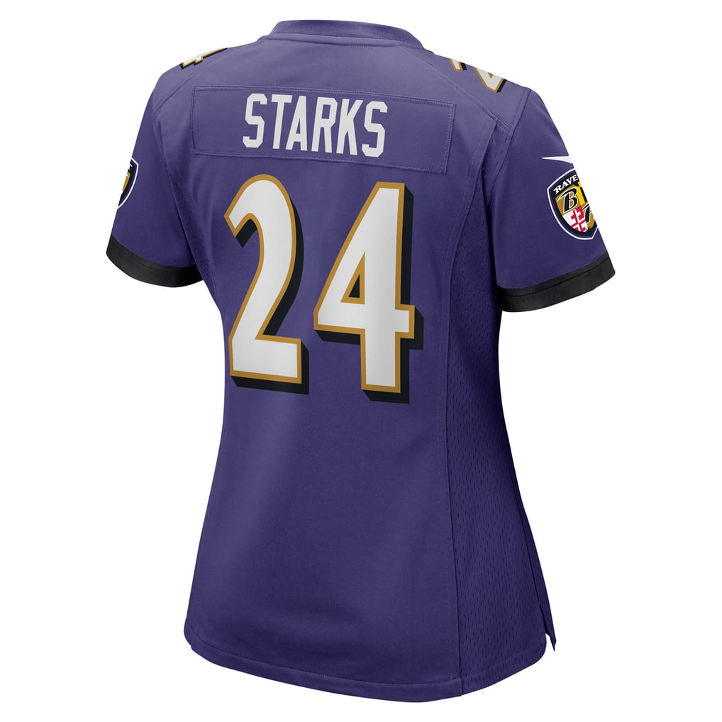 Women's Baltimore Ravens Malaki Starks Nike Purple Team Game Jersey
