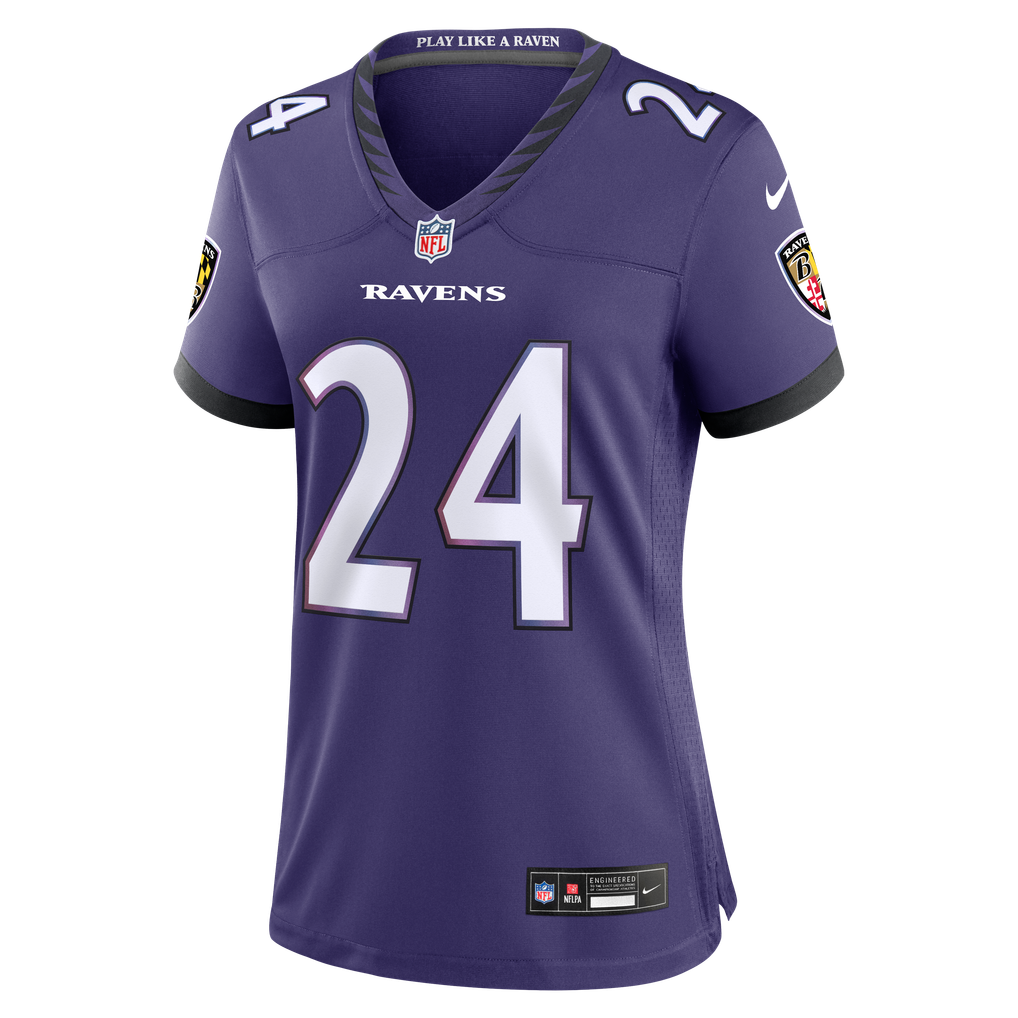 Women's Baltimore Ravens Malaki Starks Nike Purple Team Game Jersey