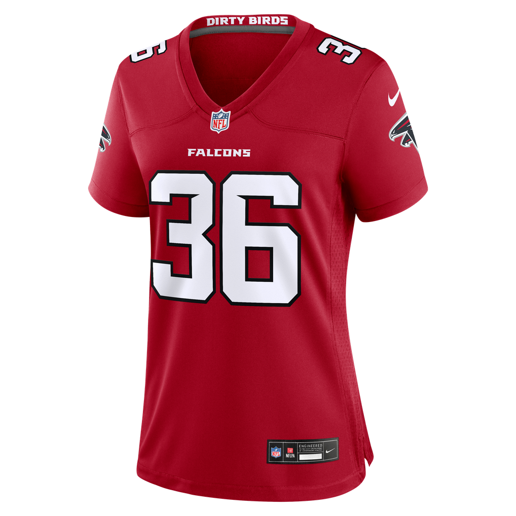 Women's Atlanta Falcons Malcolm DeWalt IV Nike Red Team Game Jersey