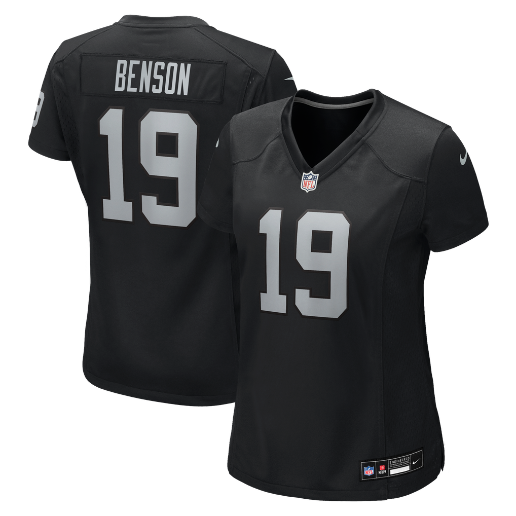 Women's Las Vegas Raiders Malik Benson Nike Black Team Game Jersey - Image 2