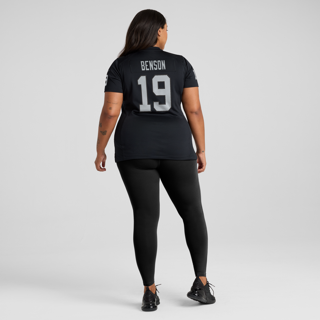 Women's Las Vegas Raiders Malik Benson Nike Black Team Game Jersey - Image 6