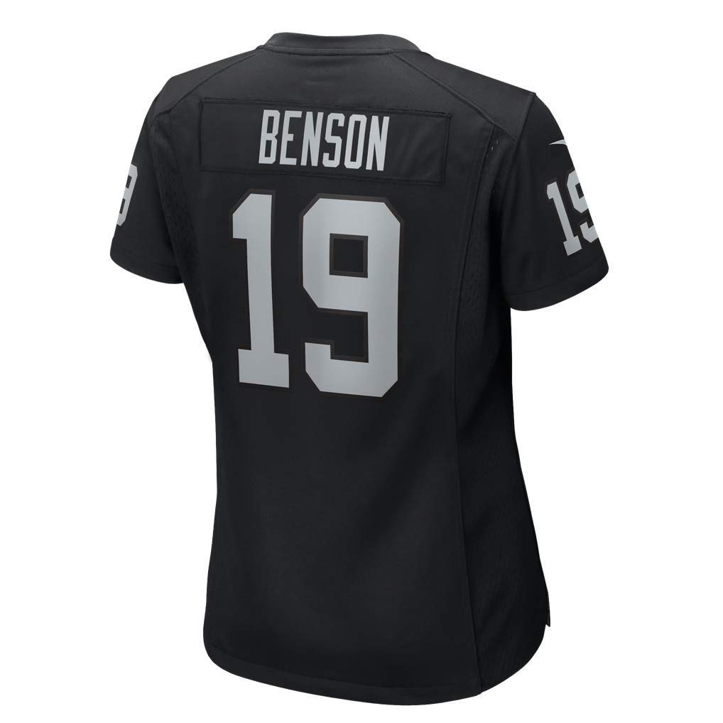 Women's Las Vegas Raiders Malik Benson Nike Black Team Game Jersey - Image 8