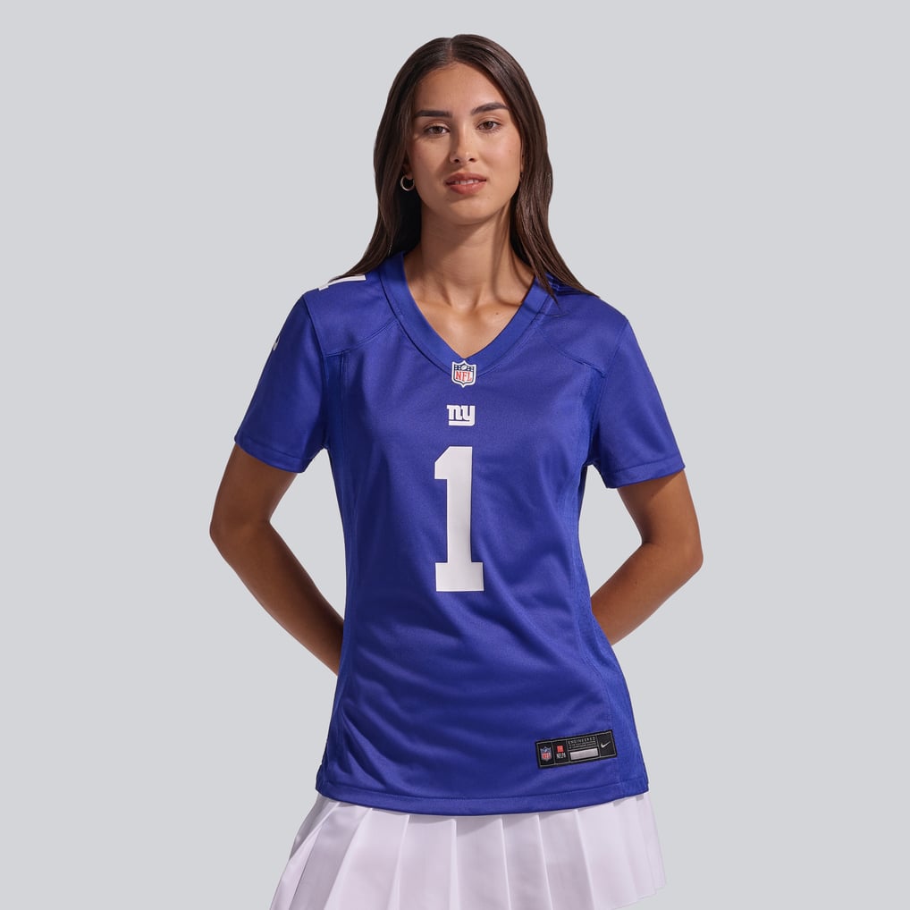 Women's New York Giants Malik Nabers Nike  Royal Game Jersey - Image 3