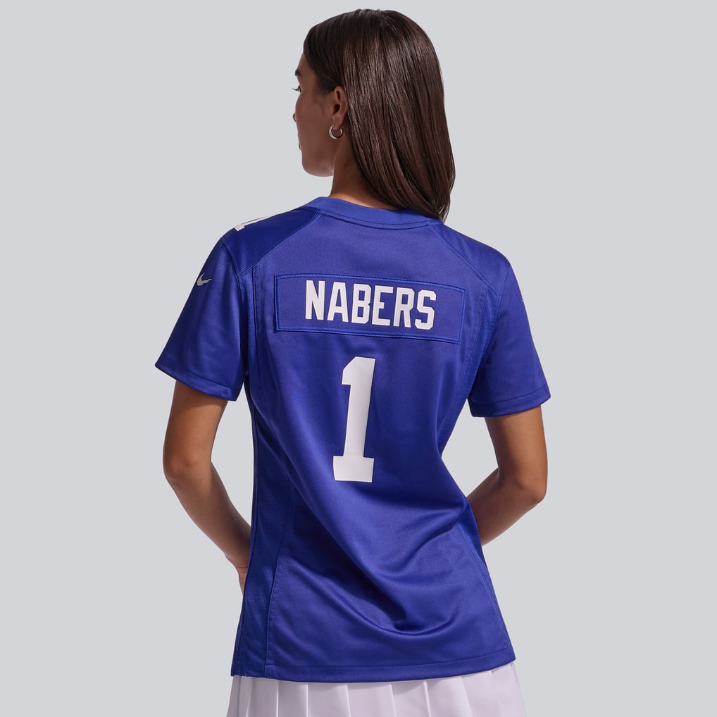 Women's New York Giants Malik Nabers Nike  Royal Game Jersey - Image 4