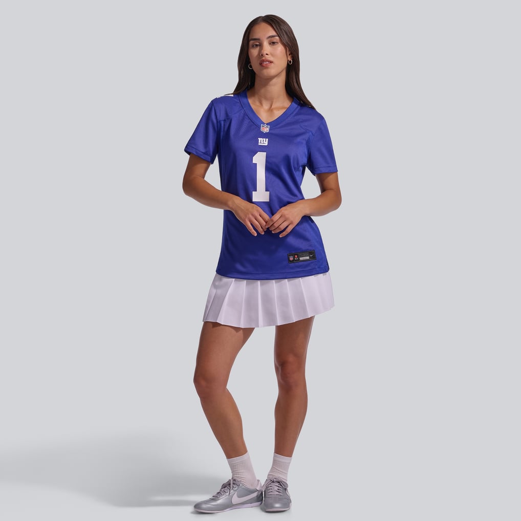 Women's New York Giants Malik Nabers Nike  Royal Game Jersey - Image 5