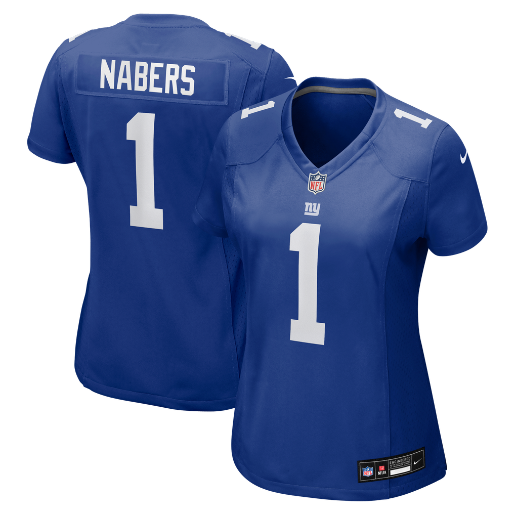 Women's New York Giants Malik Nabers Nike  Royal Game Jersey - Image 1