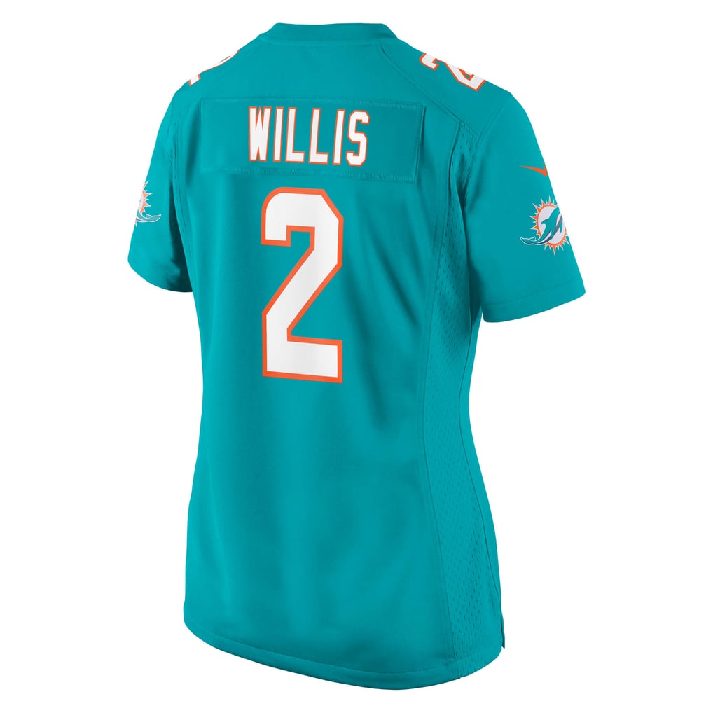 Women's Miami Dolphins Malik Willis Nike Aqua Game Jersey - Image 4