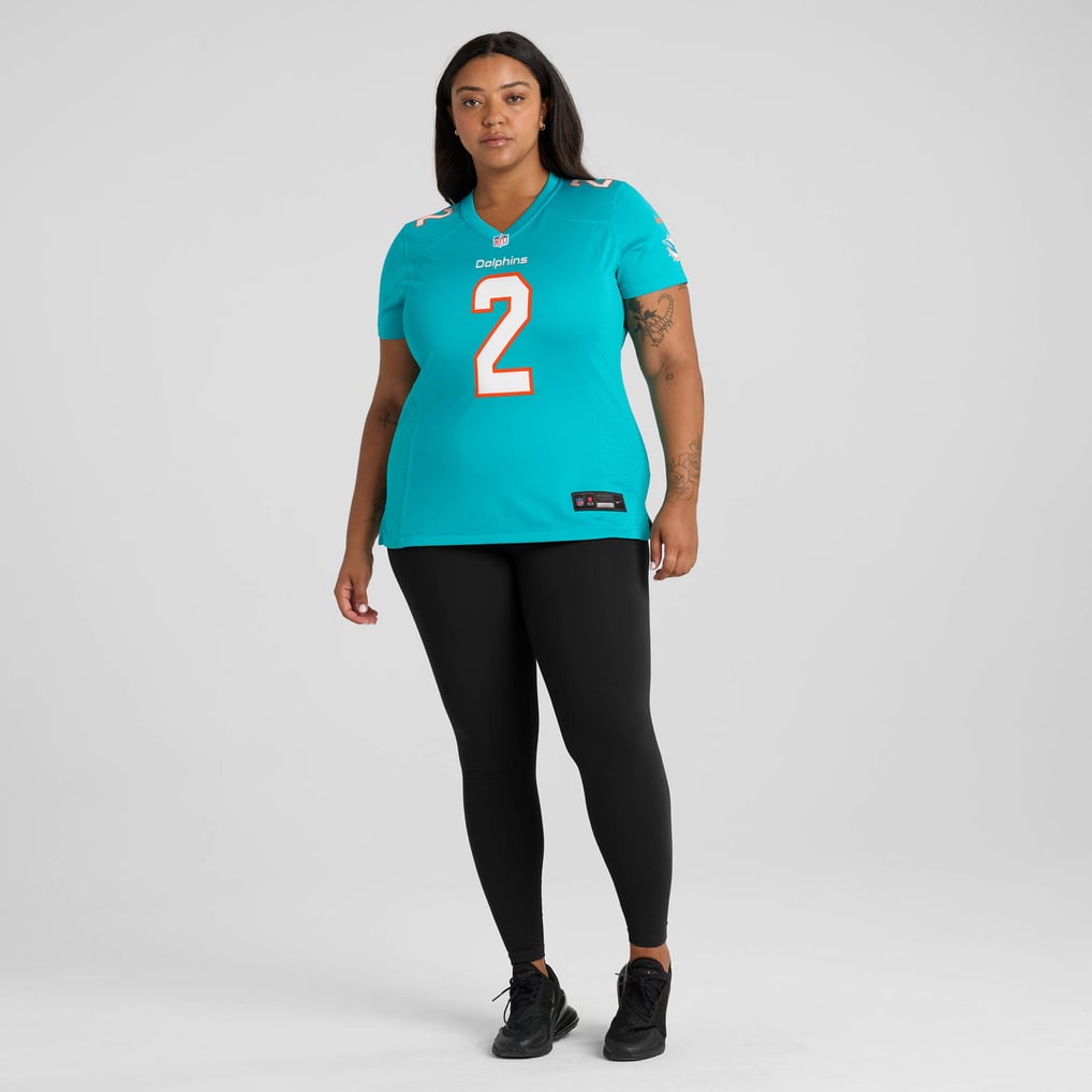 Women's Miami Dolphins Malik Willis Nike Aqua Game Jersey - Image 7