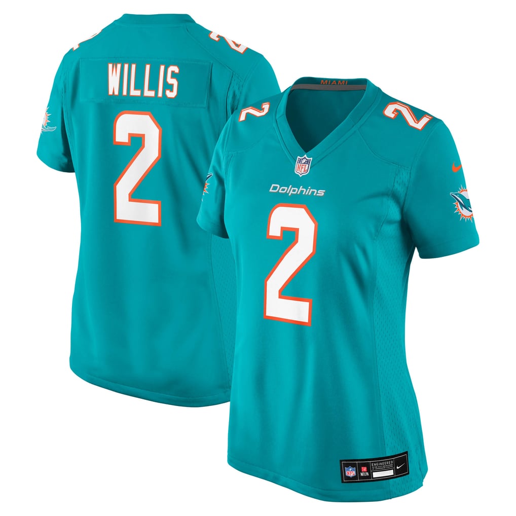 Women's Miami Dolphins Malik Willis Nike Aqua Game Jersey - Image 1