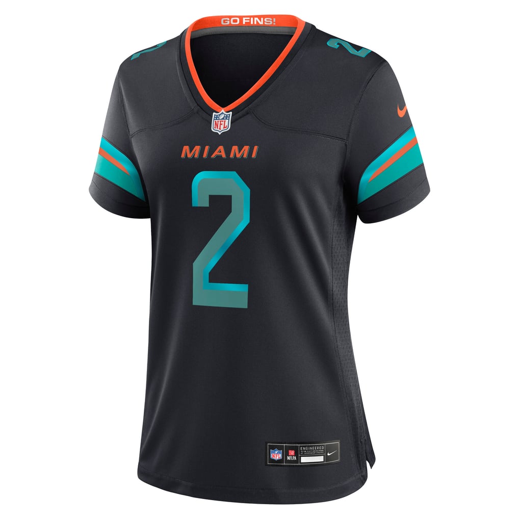 Women's Miami Dolphins Malik Willis Nike Pitch Blue Rivalries Collection Game Jersey - Image 3