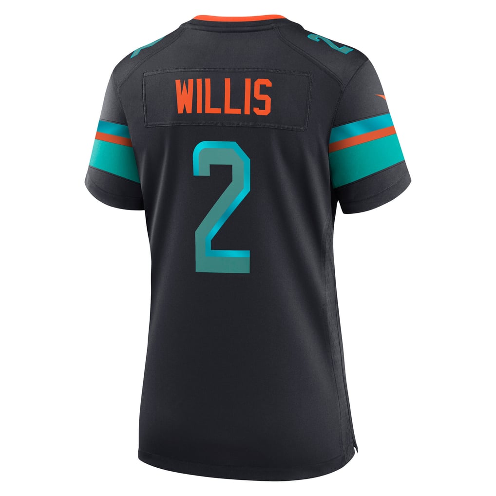 Women's Miami Dolphins Malik Willis Nike Pitch Blue Rivalries Collection Game Jersey - Image 4