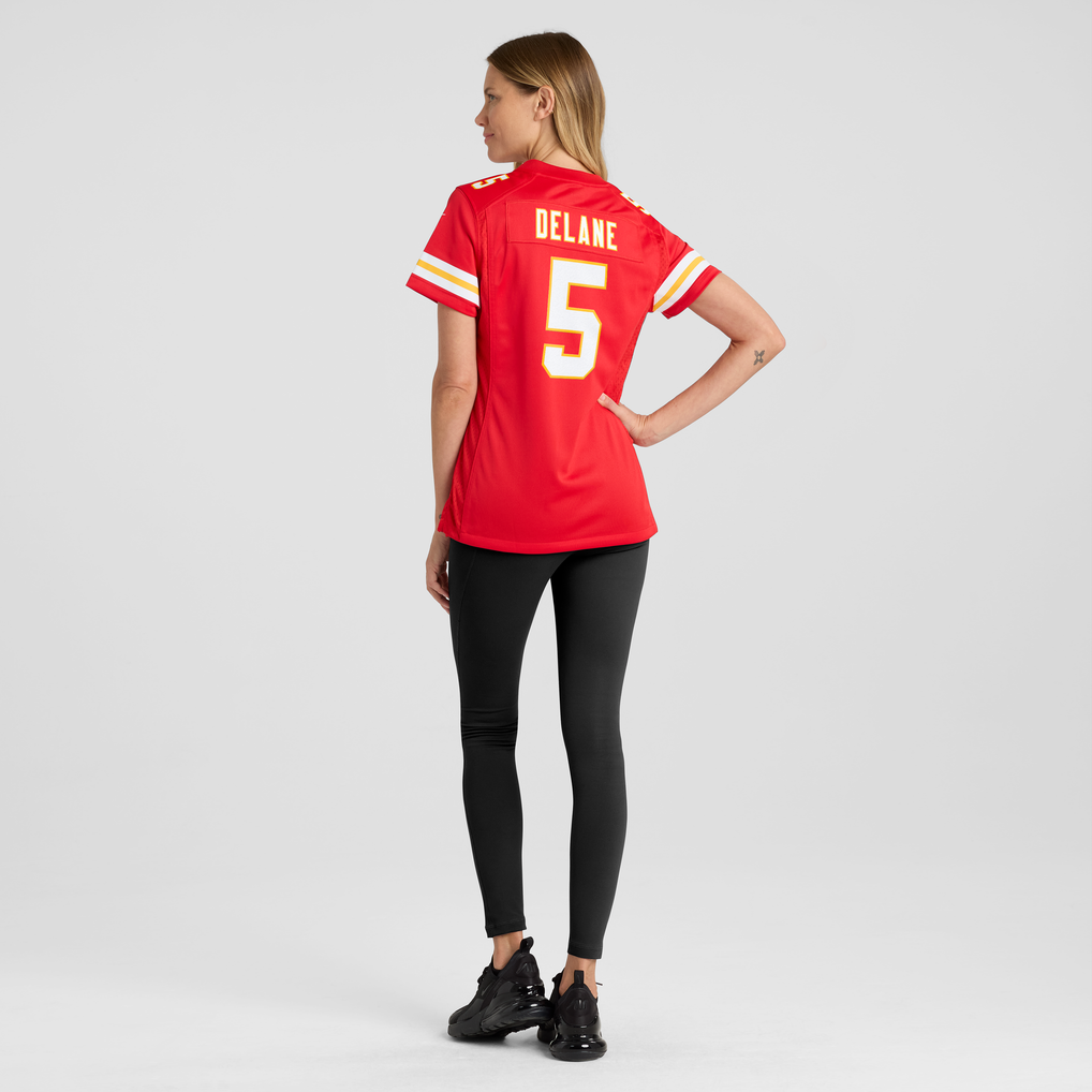 Women's Kansas City Chiefs Mansoor Delane Nike Red Game Jersey - Image 4
