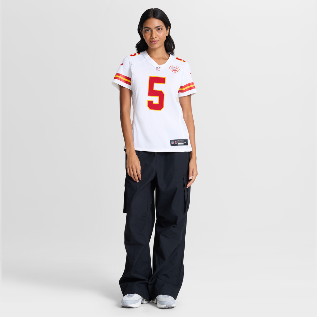 Women's Kansas City Chiefs Mansoor Delane Nike White Game Jersey - Image 3