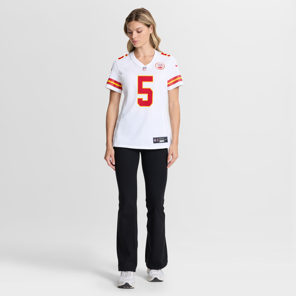 Women's Kansas City Chiefs Mansoor Delane Nike White Game Jersey - Image 5