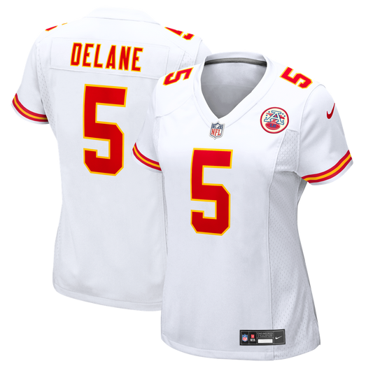 Women's Kansas City Chiefs Mansoor Delane Nike White Game Jersey - Image 1