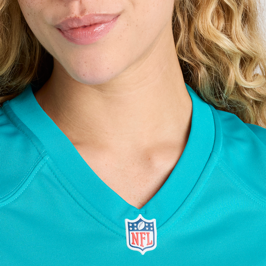 Women's Miami Dolphins Marcellas Dial Jr. Nike Aqua Team Game Jersey - Image 9