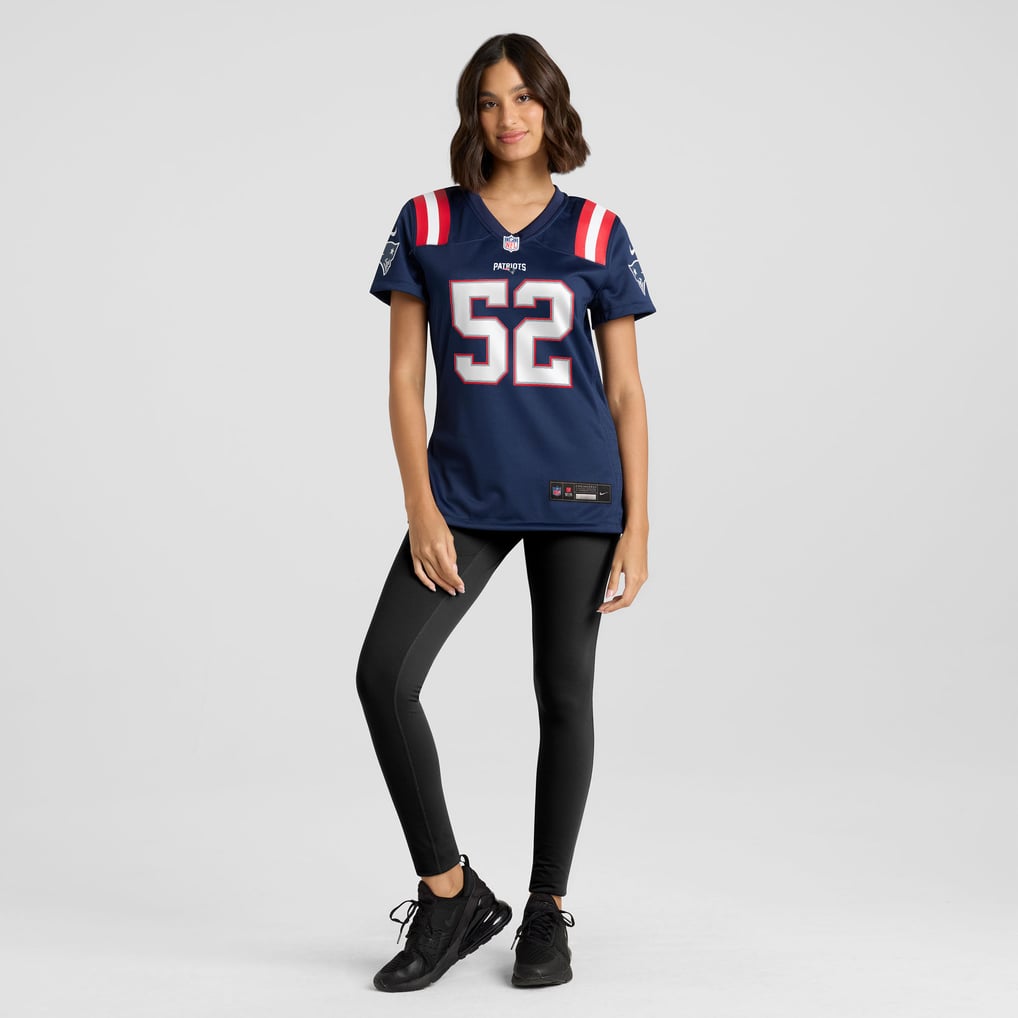 Women's New England Patriots Marcus Bryant Nike  Navy Team Game Jersey - Image 5