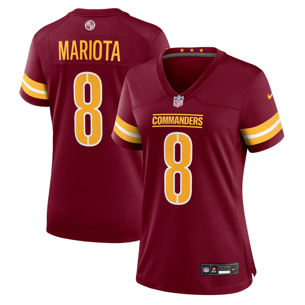 Women's Washington Commanders Marcus Mariota Nike  Burgundy Team Game Jersey - Image 1