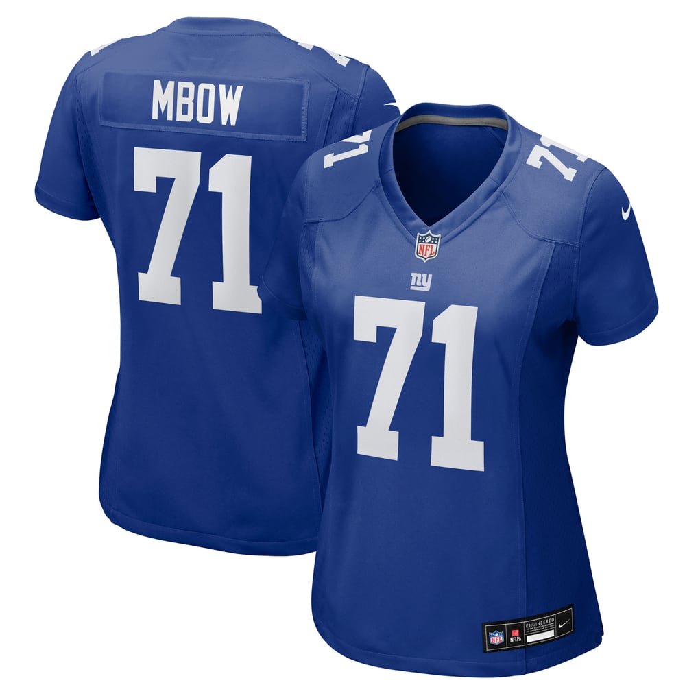 Women's New York Giants Marcus Mbow Nike  Royal Team Game Jersey - Image 1