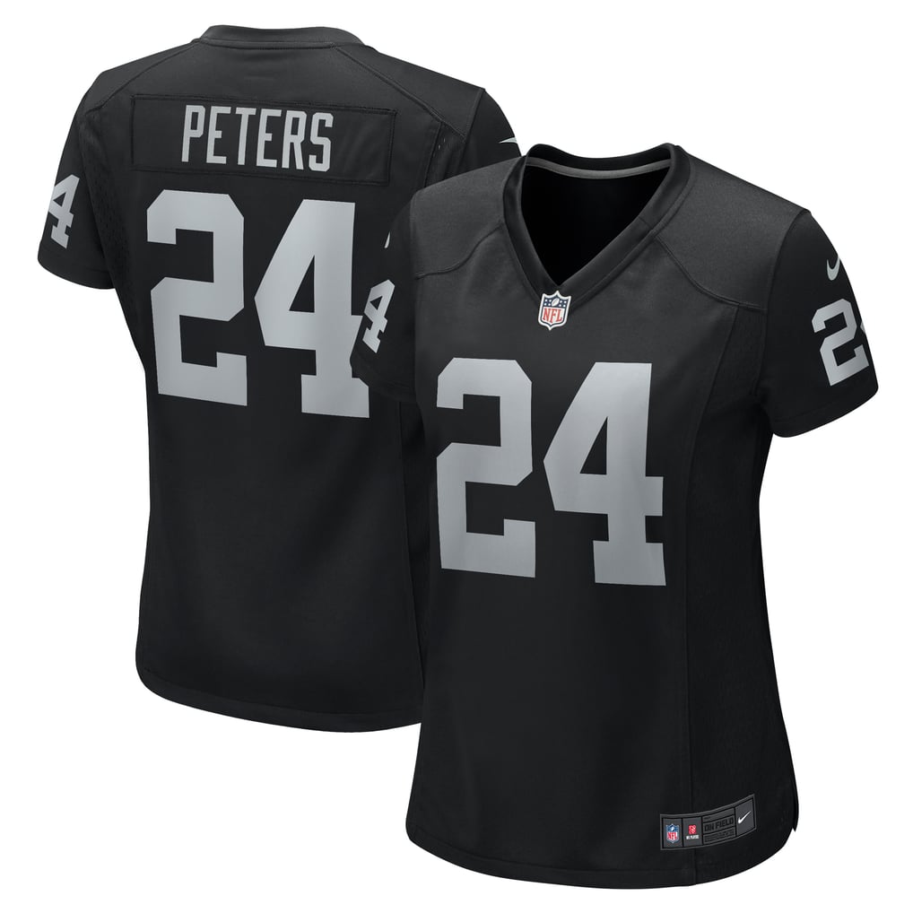 Women's Las Vegas Raiders Marcus Peters Nike  Black Team Game Jersey - Image 2