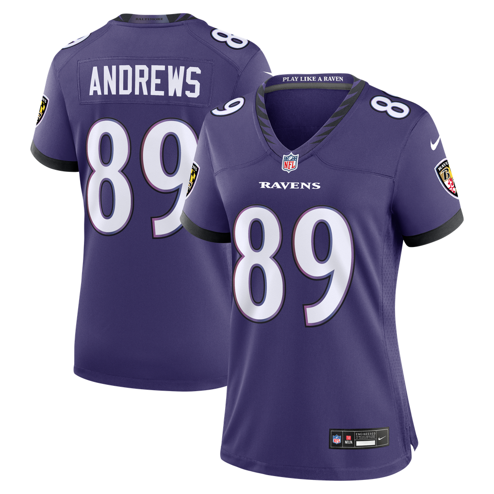 Women's Baltimore Ravens Mark Andrews Nike Purple Team Game Jersey