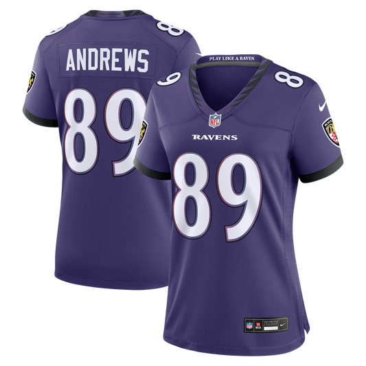 Women's Baltimore Ravens Mark Andrews Nike Purple Team Game Jersey