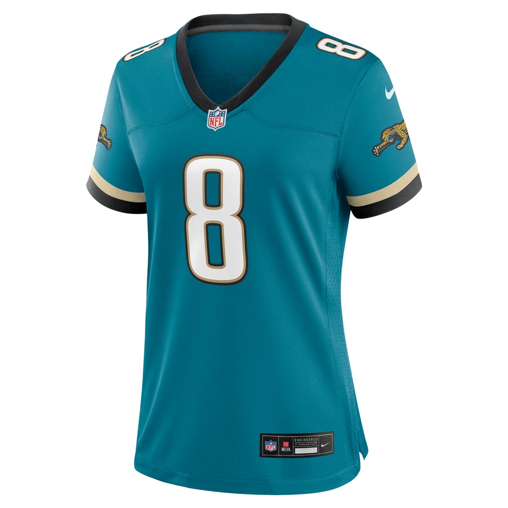 Women's Jacksonville Jaguars Mark Brunell Nike Teal Prowler Throwback Retired Player Game Jersey - Image 3