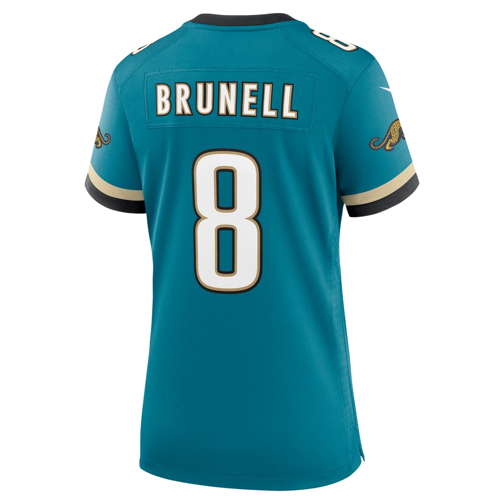 Women's Jacksonville Jaguars Mark Brunell Nike Teal Prowler Throwback Retired Player Game Jersey - Image 4