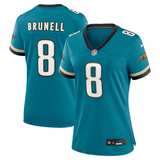 Women's Jacksonville Jaguars Mark Brunell Nike Teal Prowler Throwback Retired Player Game Jersey - Image 1