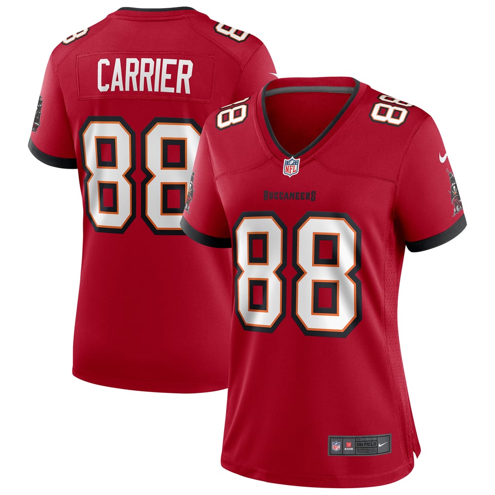 Women's Tampa Bay Buccaneers Mark Carrier Nike Red Game Retired Player Jersey - Image 2