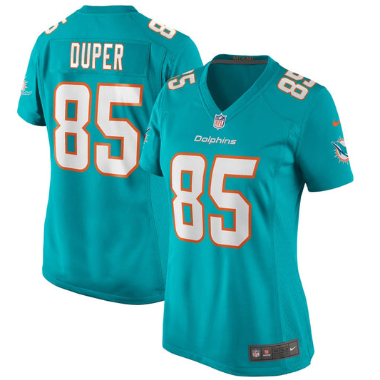 Women's Miami Dolphins Mark Duper Nike Aqua Game Retired Player Jersey - Image 1